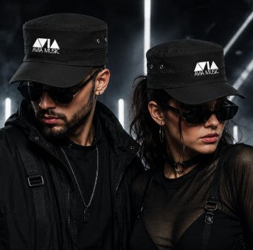 AVIA Military Cap black / white