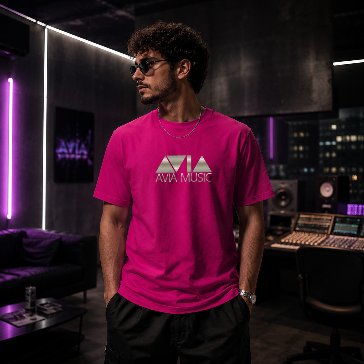 AVIA T-Shirt pink / beige