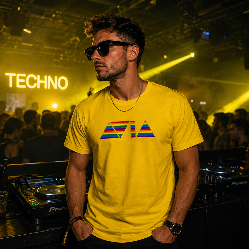 AVIA T-Shirt yellow / pride