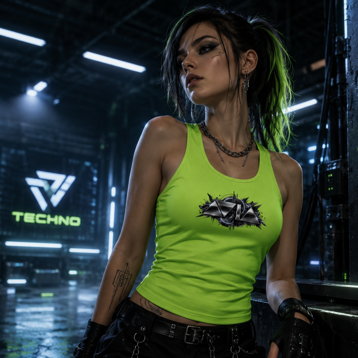 AVIA Tanktop e-green / black / girl