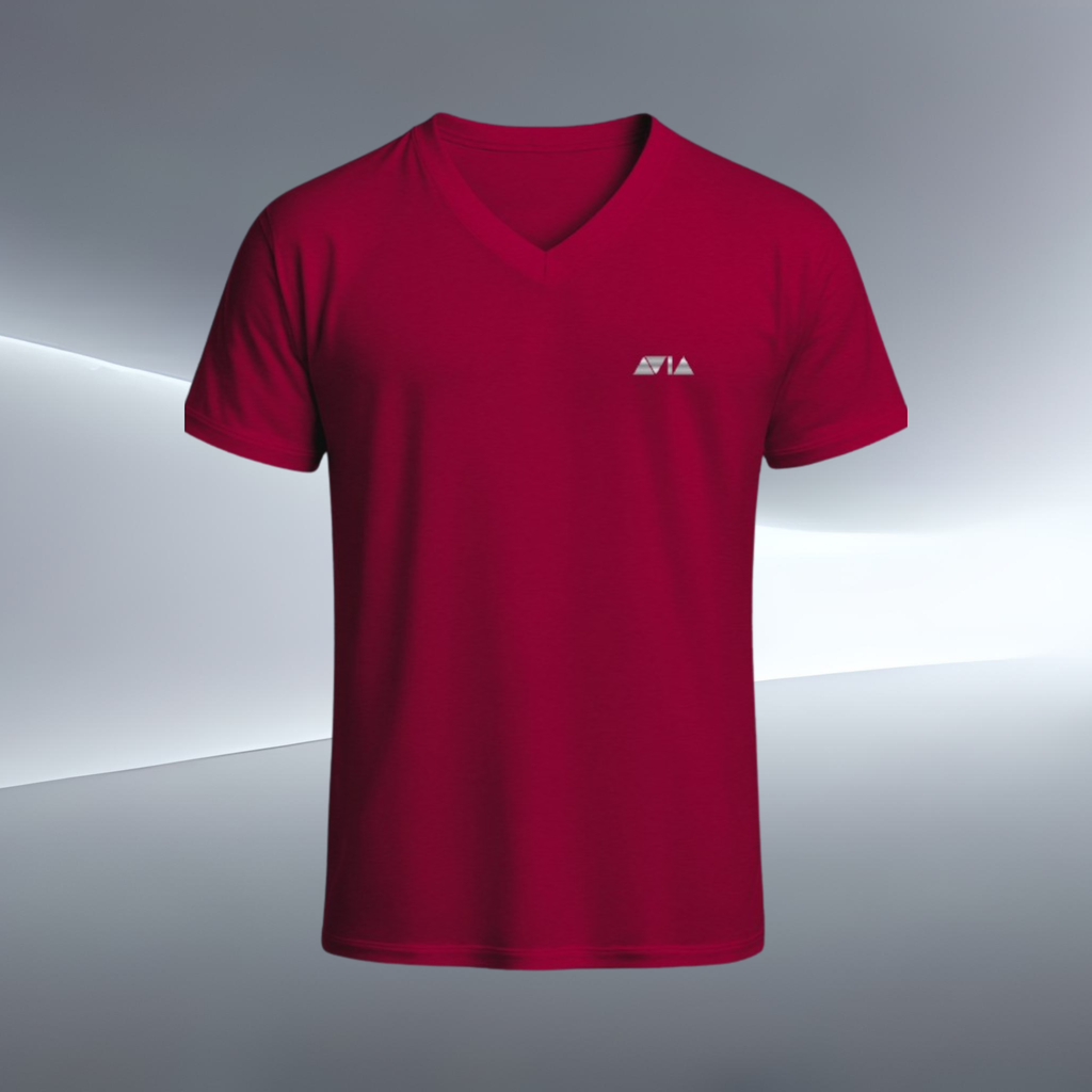 AVIA T-Shirt bordeaux / silver
